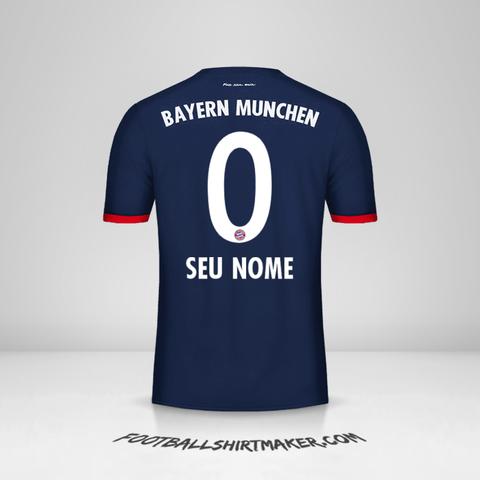 Camisa FC Bayern Munchen 2017/18 II -  seu nome - 0