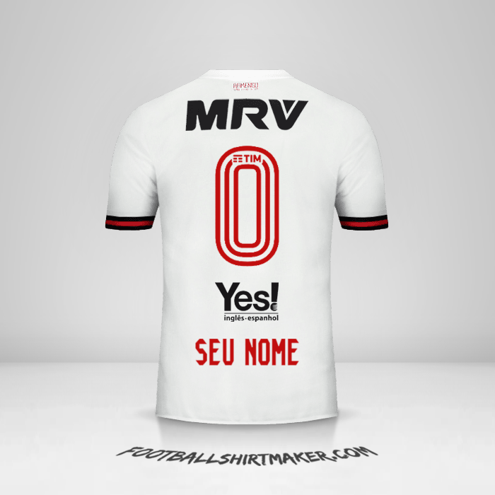 Camisa Flamengo 2017/18 II -  seu nome - 0