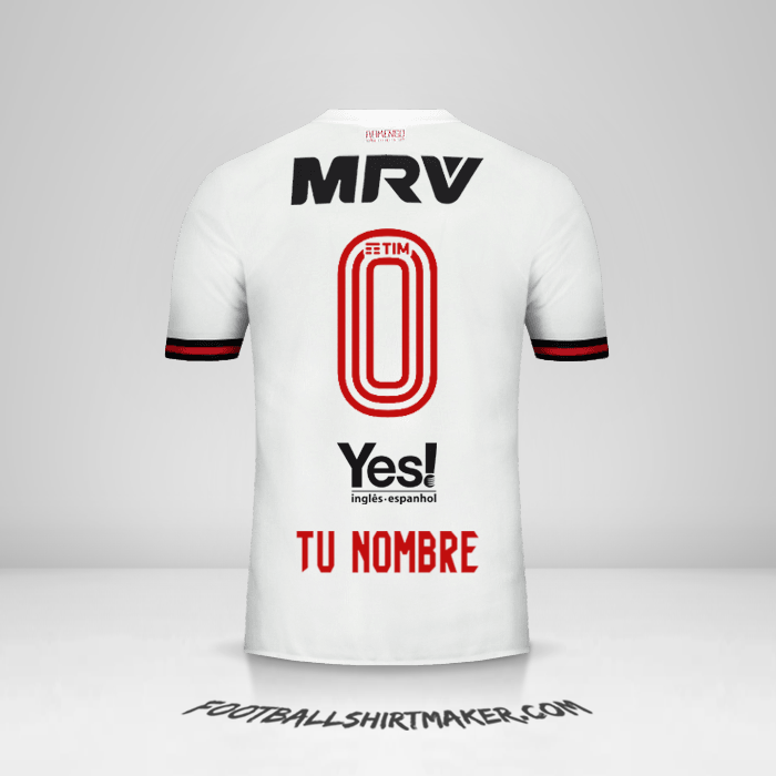 Camiseta Flamengo 2017/18 II -  tu nombre - 0