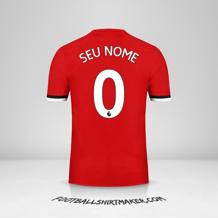 Camisa Manchester United 2017/18 -  seu nome - 0