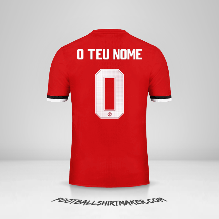 Camisola Manchester United Cup 2017/18 -  o teu nome - 0