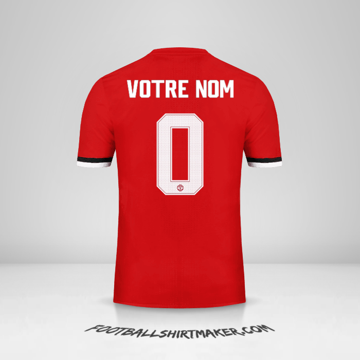 Maillot Manchester United Cup 2017/18 -  votre nom - 0