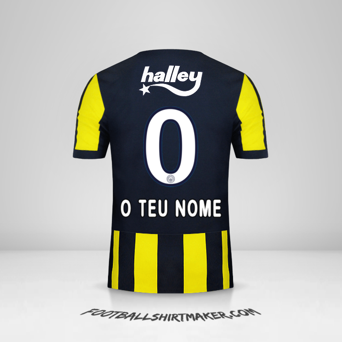 Camisola Fenerbahce SK 2017/18 -  o teu nome - 0