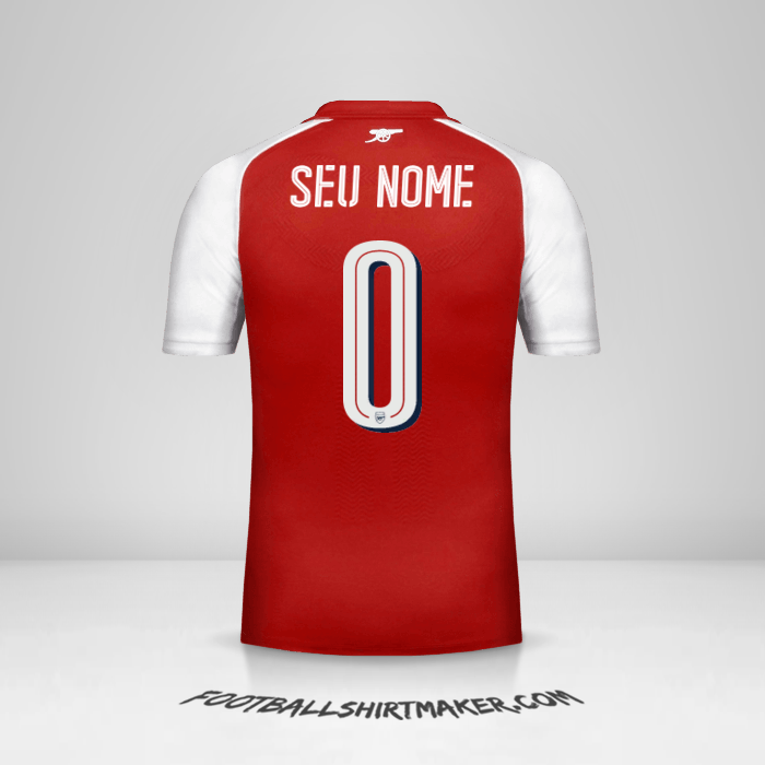Camisa Arsenal Cup 2017/18 -  seu nome - 0