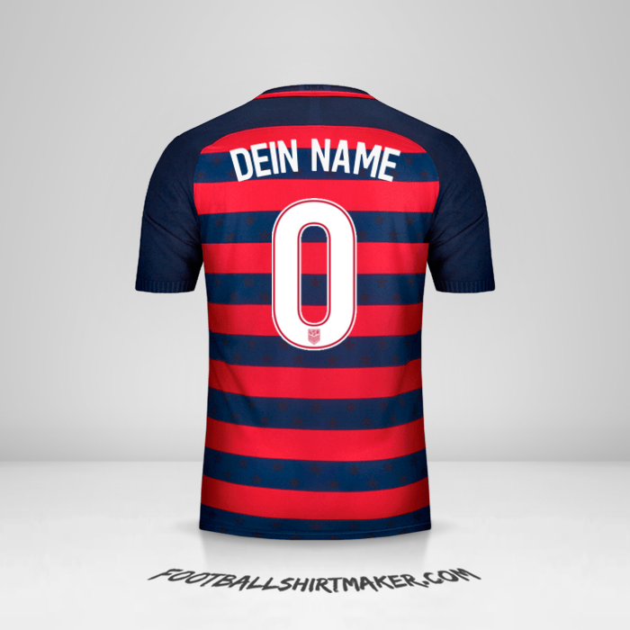 Trikot Vereinigte Staaten Gold Cup 2017 -  dein name - 0