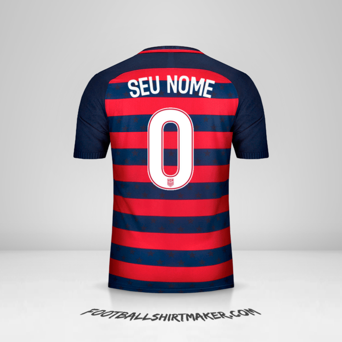 Camisa Estados Unidos Gold Cup 2017 -  seu nome - 0