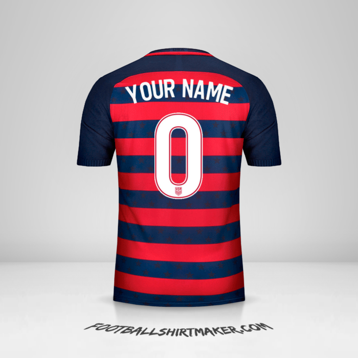 Jersey United States Gold Cup 2017 -  your name - 0