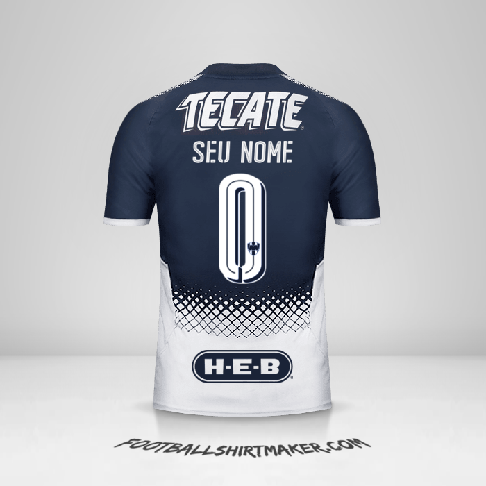Camisa Monterrey 2017/18 -  seu nome - 0