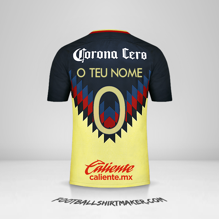 Camisola Club America 2017/18 -  o teu nome - 0