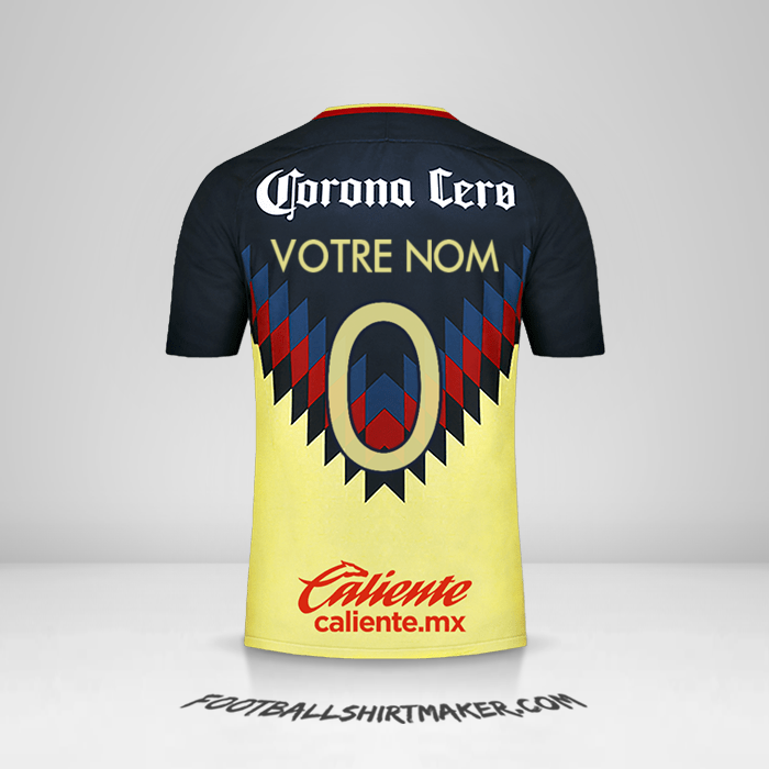 Maillot Club America 2017/18 -  votre nom - 0