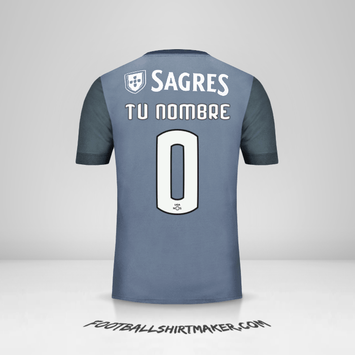 Camiseta SL Benfica 2017/18 II -  tu nombre - 0