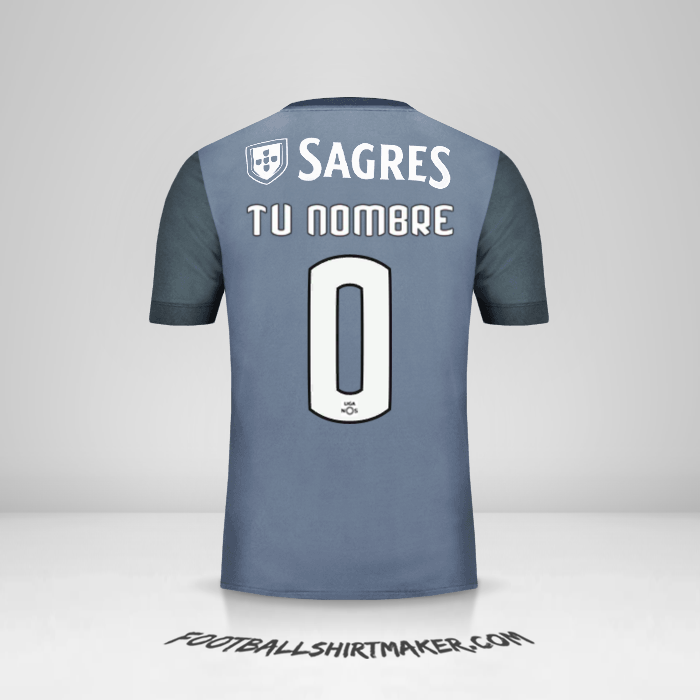 Camiseta SL Benfica 2017/18 II -  tu nombre - 0