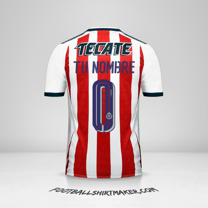 Jersey Guadalajara 2017/18 -  tu nombre - 0