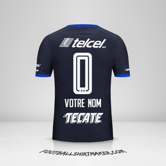 Maillot Cruz Azul 2017/18 III -  votre nom - 0