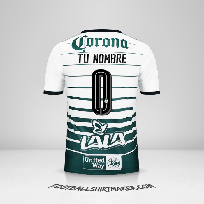 Camiseta Santos Laguna 2017/18 -  tu nombre - 0