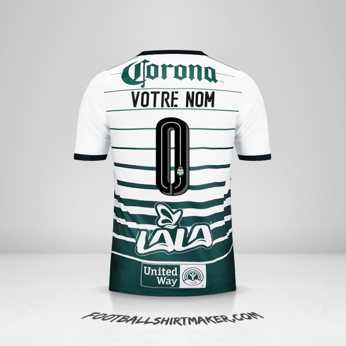 Maillot Santos Laguna 2017/18 -  votre nom - 0