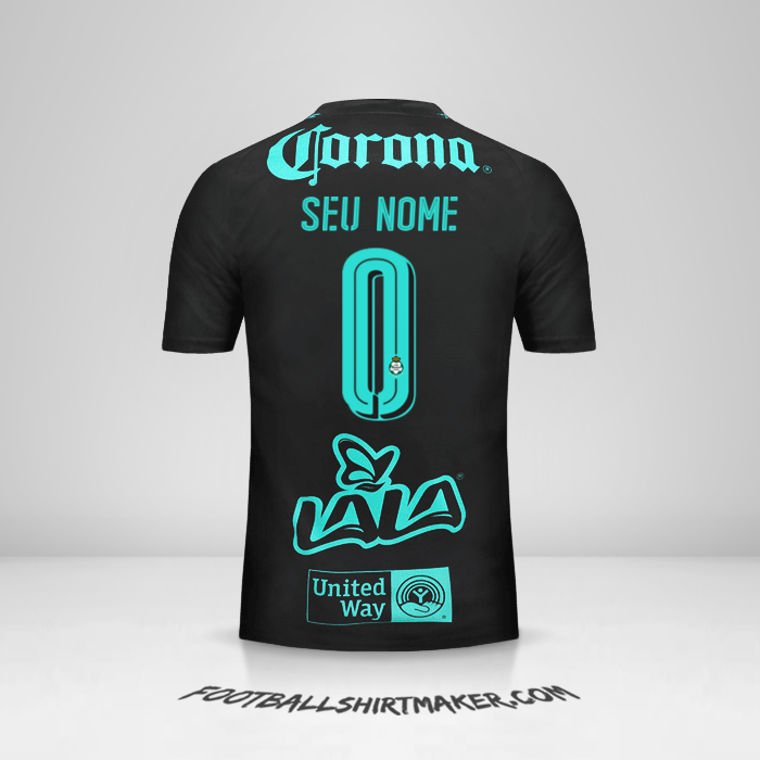 Camisa Santos Laguna 2017/18 II -  seu nome - 0