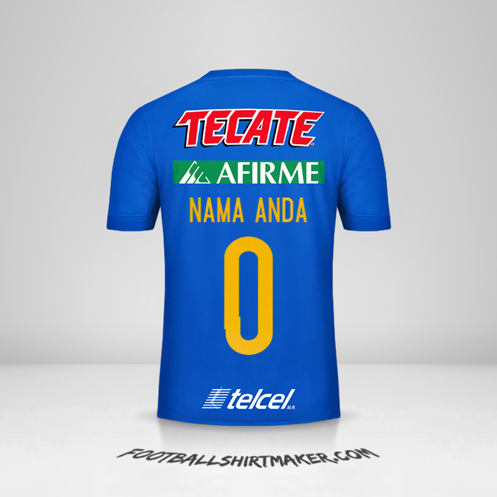 Jersey Tigres UANL 2017/18 II -  nama anda - 0