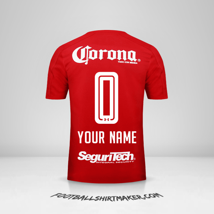 Jersey Toluca FC 2017/18 -  your name - 0