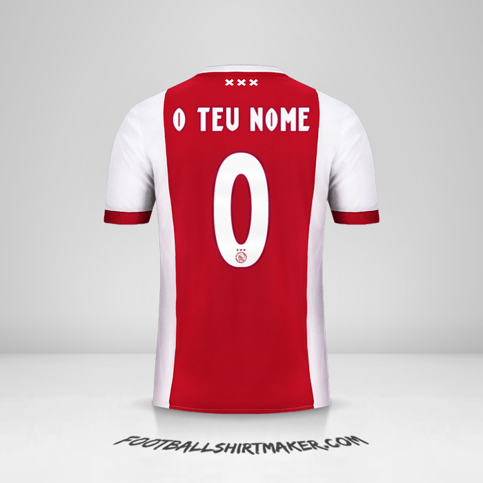 Camisola AFC Ajax 2017/18 -  o teu nome - 0