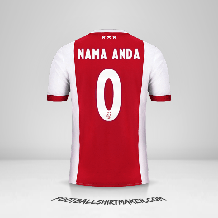 Jersey AFC Ajax 2017/18 -  nama anda - 0