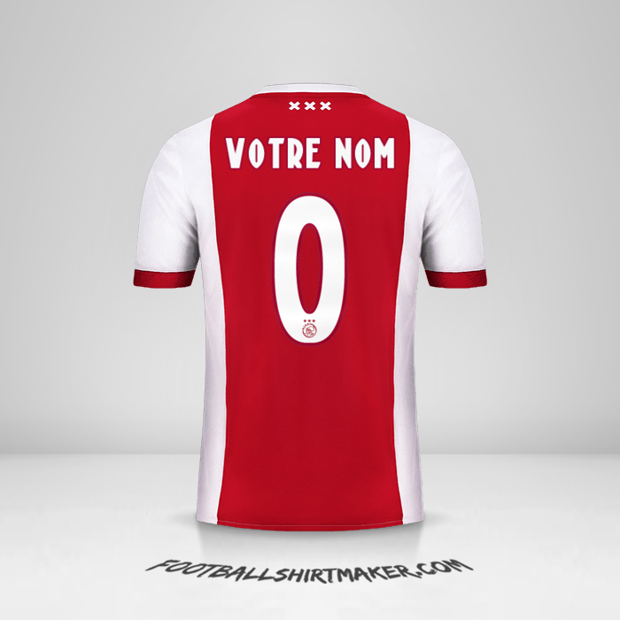 Maillot AFC Ajax 2017/18 -  votre nom - 0