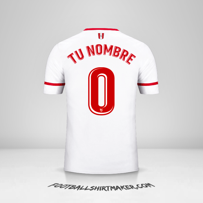 Camiseta Sevilla FC 2017/2018 -  tu nombre - 0