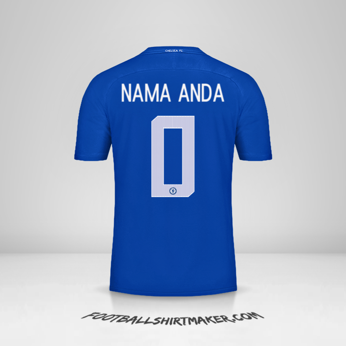 Jersey Chelsea Cup 2017/18 -  nama anda - 0