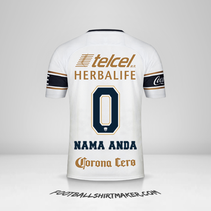 Jersey Pumas UNAM 2017/18 -  nama anda - 0