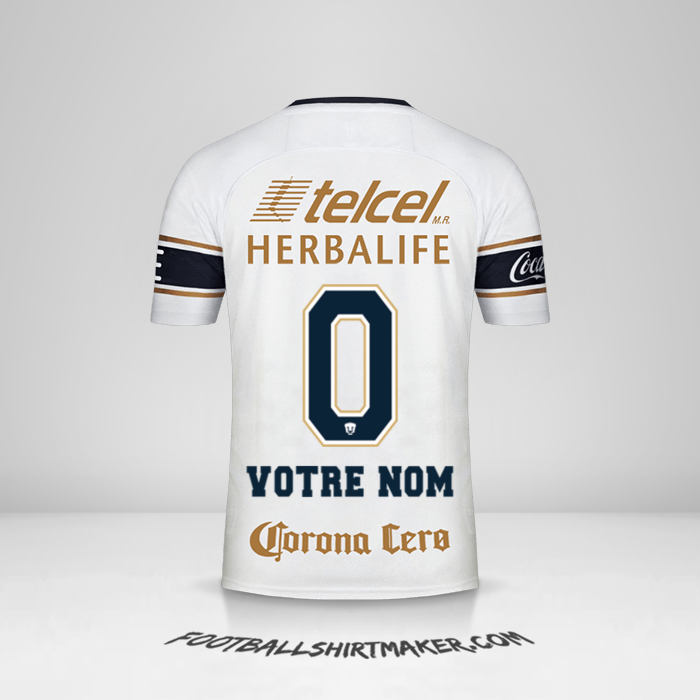 Maillot Pumas UNAM 2017/18 -  votre nom - 0