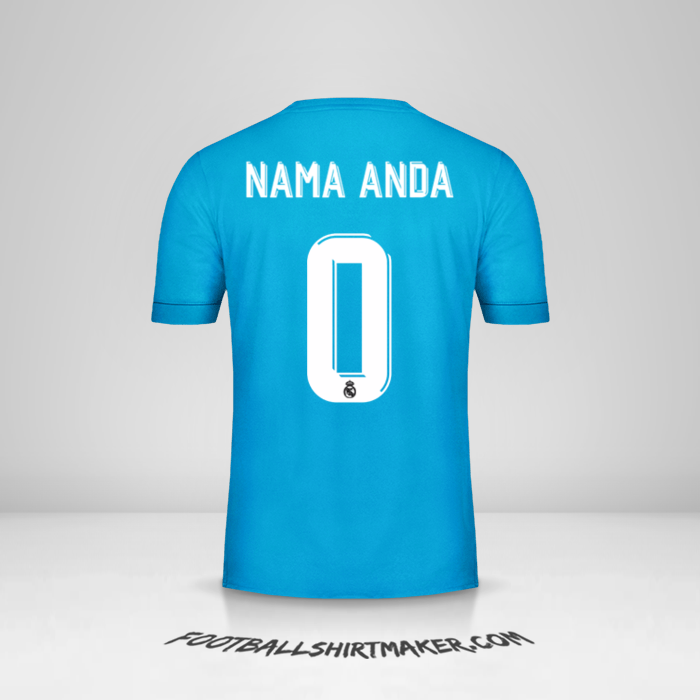 Jersey Real Madrid CF 2017/18 Cup III -  nama anda - 0