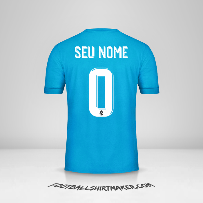 Camisa Real Madrid CF Cup 2017/18 III -  seu nome - 0