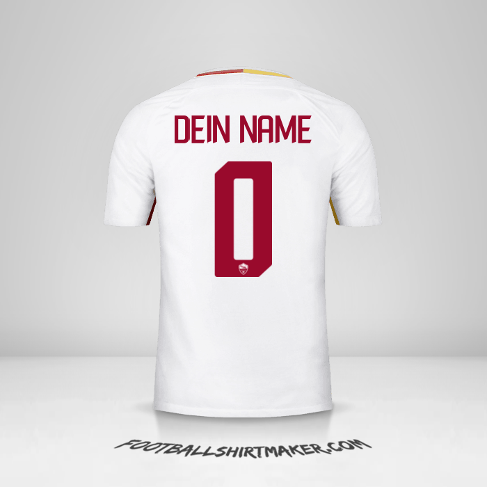 Trikot AS Roma 2017/18 II -  dein name - 0