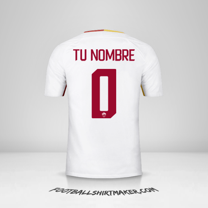 Camiseta AS Roma 2017/18 II -  tu nombre - 0