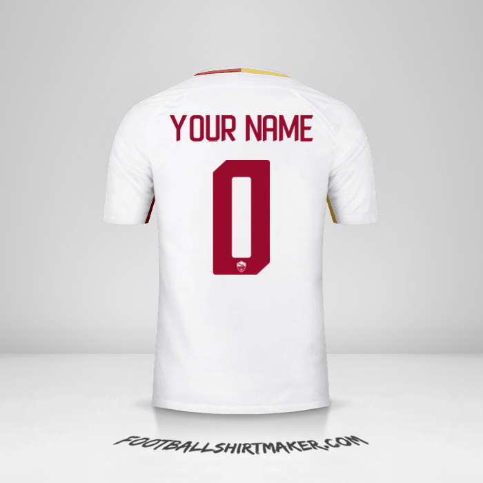 Shirt AS Roma 2017/18 II -  your name - 0