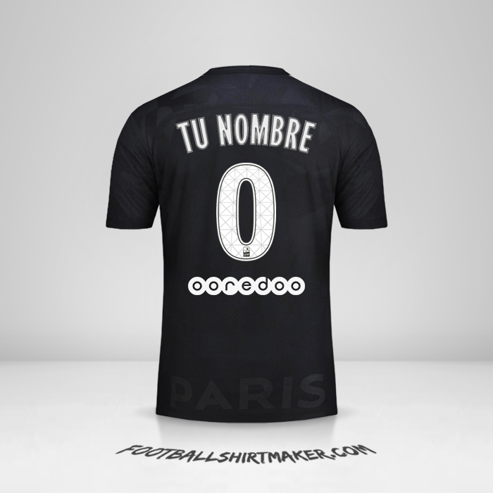 Camiseta Paris Saint Germain 2017/18 III -  tu nombre - 0