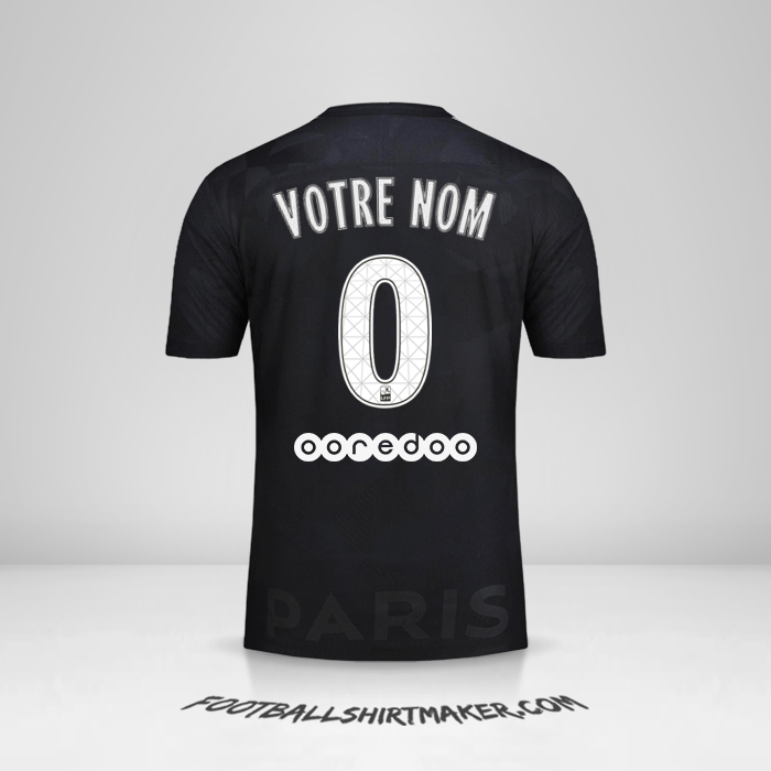 Maillot Paris Saint Germain 2017/18 III -  votre nom - 0
