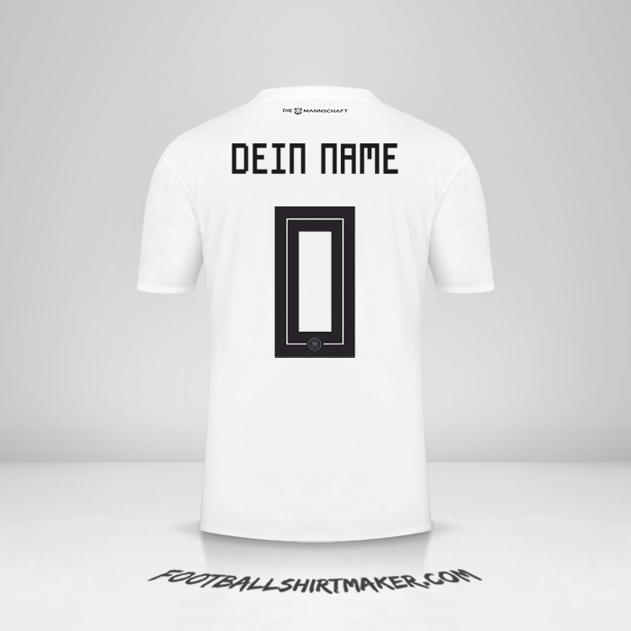 Trikot Deutschland 2018 -  dein name - 0