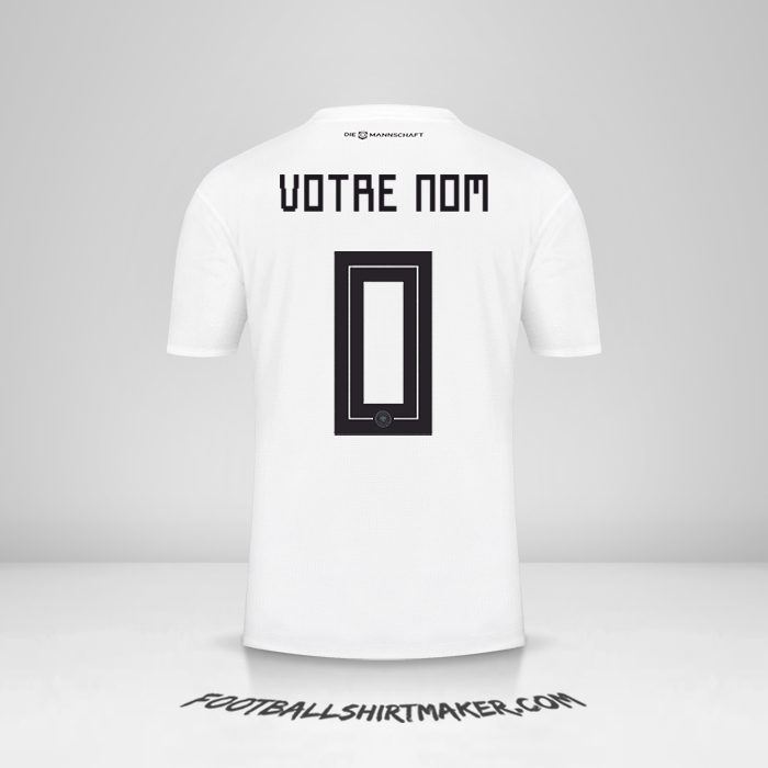 Maillot Allemagne 2018 -  votre nom - 0