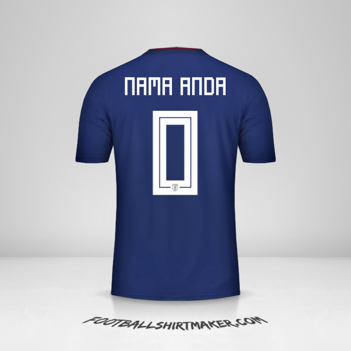 Jersey Jepang 2018 -  nama anda - 0