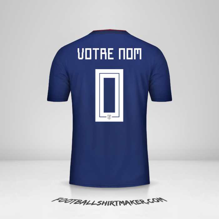 Maillot Japon 2018 -  votre nom - 0