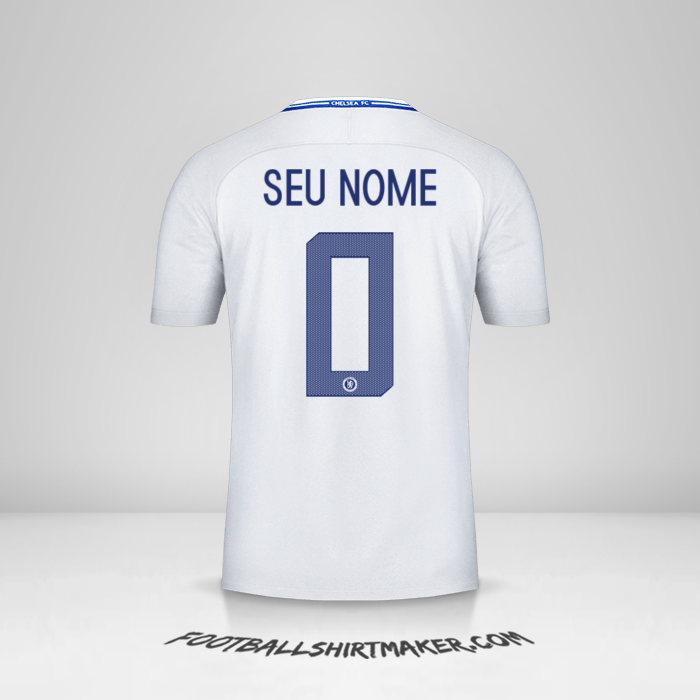 Camisa Chelsea Cup 2017/18 II -  seu nome - 0