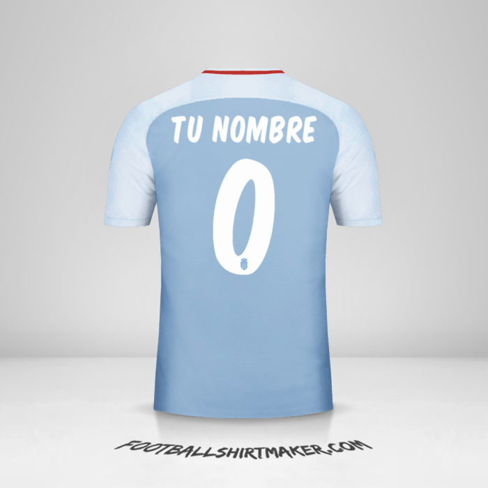 Camiseta As Monaco 2017/18 Cup II -  tu nombre - 0