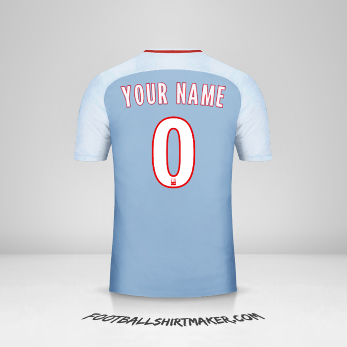 Shirt As Monaco 2017/18 II -  your name - 0