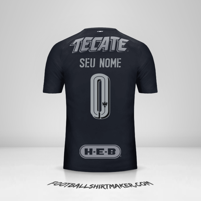 Camisa Monterrey 2017/18 II -  seu nome - 0