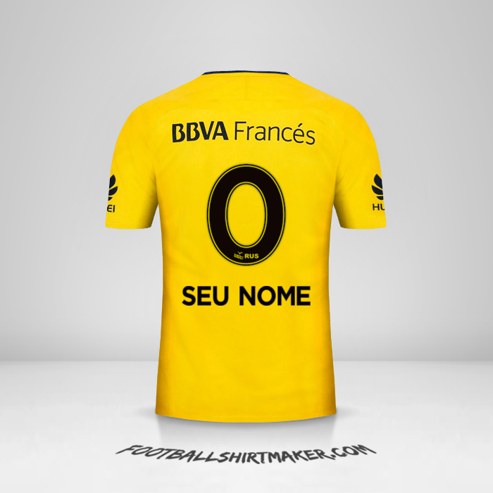 Camisa Boca Juniors 2017/18 II -  seu nome - 0