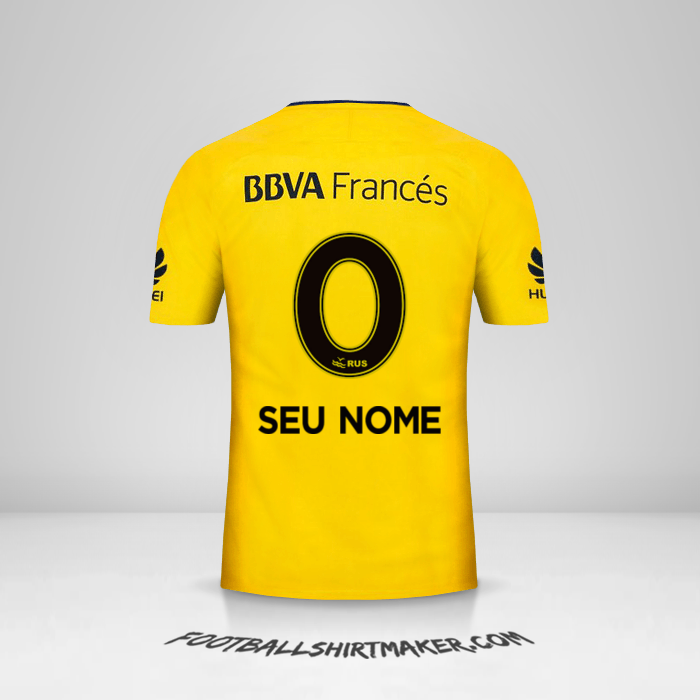 Camisa Boca Juniors 2017/18 II -  seu nome - 0