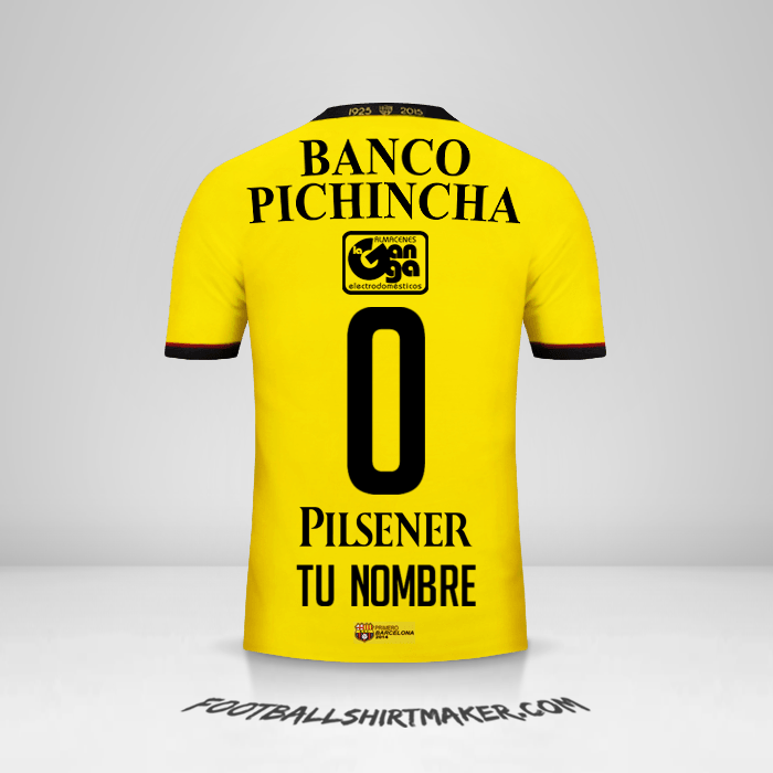 Camiseta Barcelona SC 2015 -  tu nombre - 0