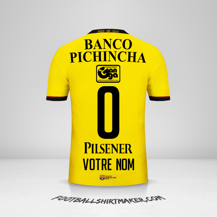 Maillot Barcelona SC 2015 -  votre nom - 0