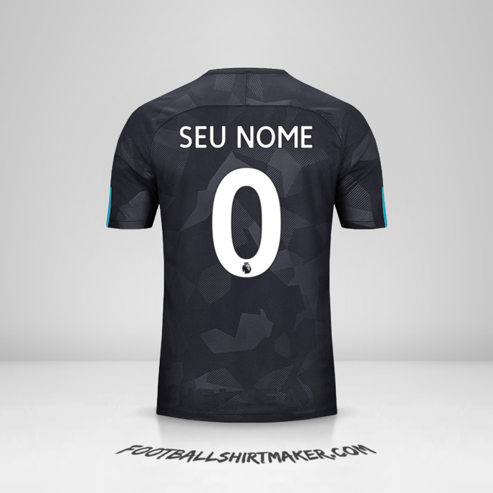 Camisa Chelsea 2017/18 III -  seu nome - 0
